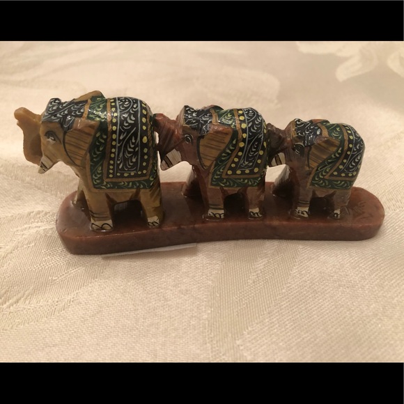Marble Indian elephants decor - Picture 2 of 11
